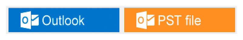 Select source - Outlook or PST