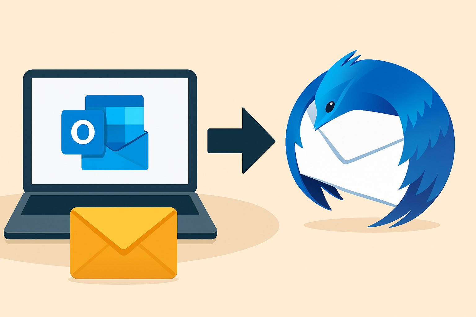 Exporting Outlook Emails to Thunderbird.