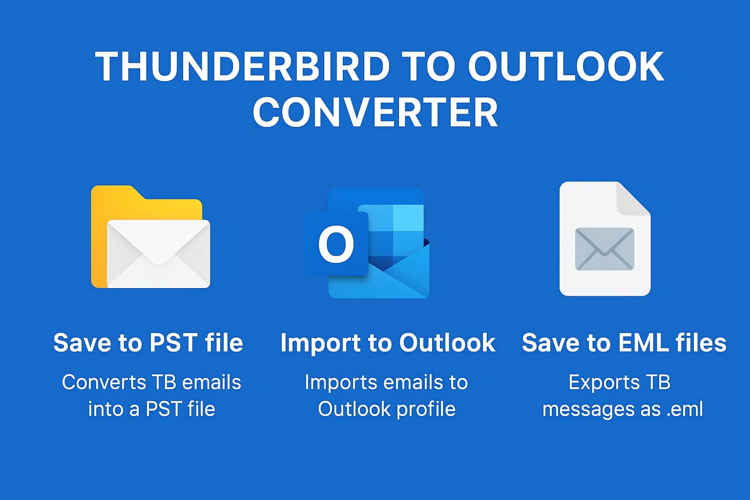 How Each Thunderbird to Outlook Converter Mode Works and When to Use Them